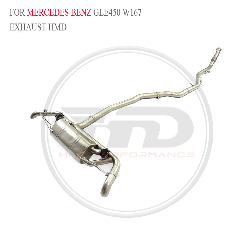 Mercedes-Benz GLE450 W167 4.0T 2023 catback SUS304 Sport Exhaust System - 6
