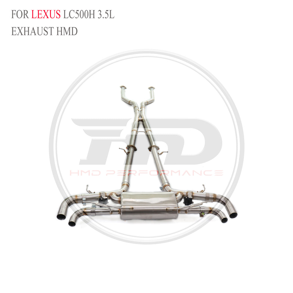Lexus LC500h 3.5L catback SUS304 Valved Sport Exhaust System - 3