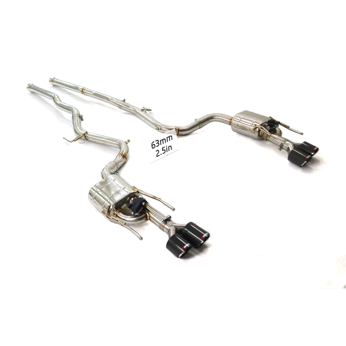 Mercedes-Benz S550 W221 catback SUS304 Valved Sport Exhaust System - 1