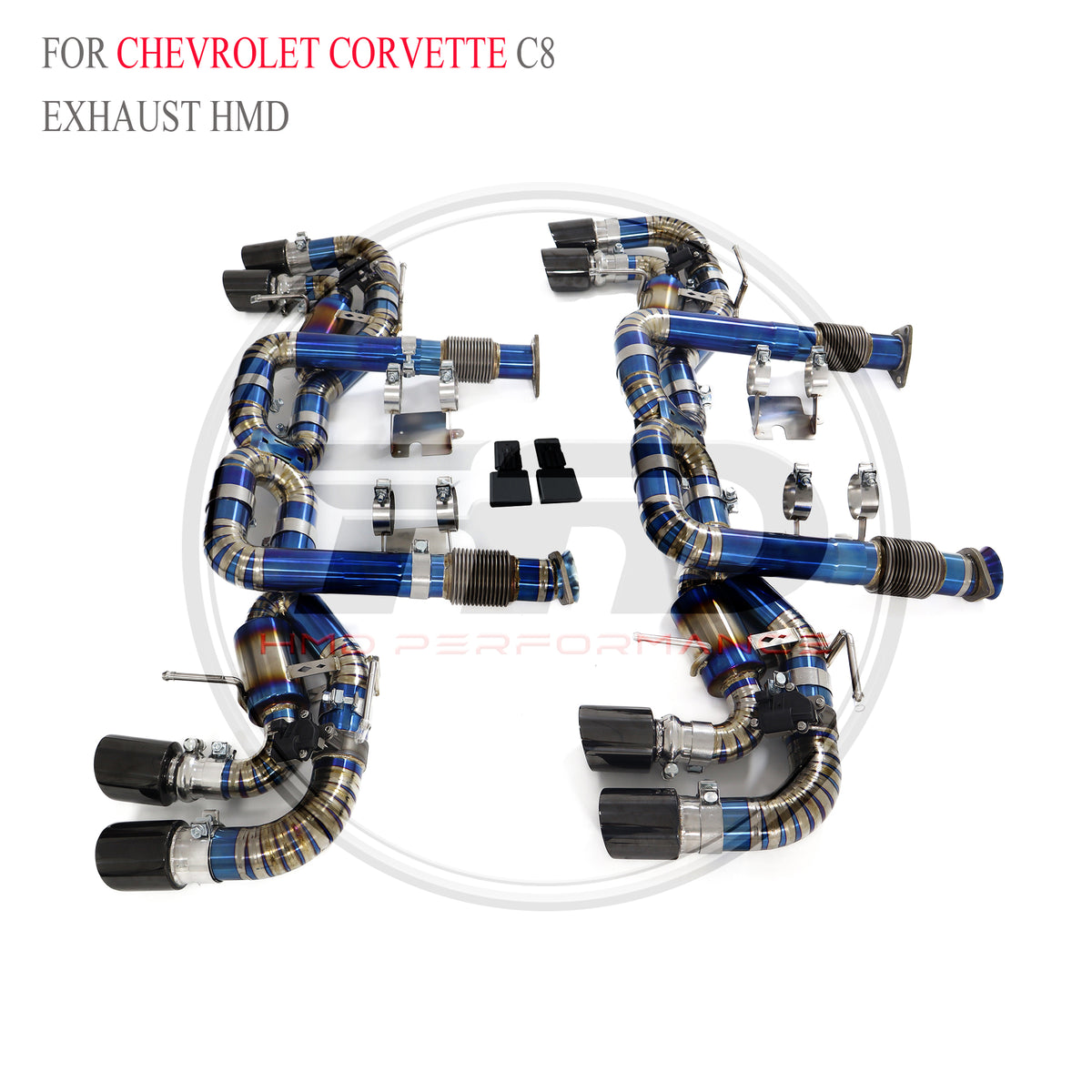 Corvette C8 Valved Axle-Back Titanium Racing Grade Exhaust System - 2
