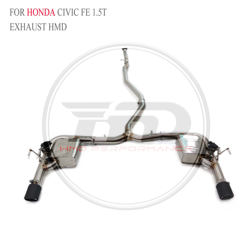 Honda Civic FE 1.5T catback SUS304 Racing Grade Exhaust System - 2