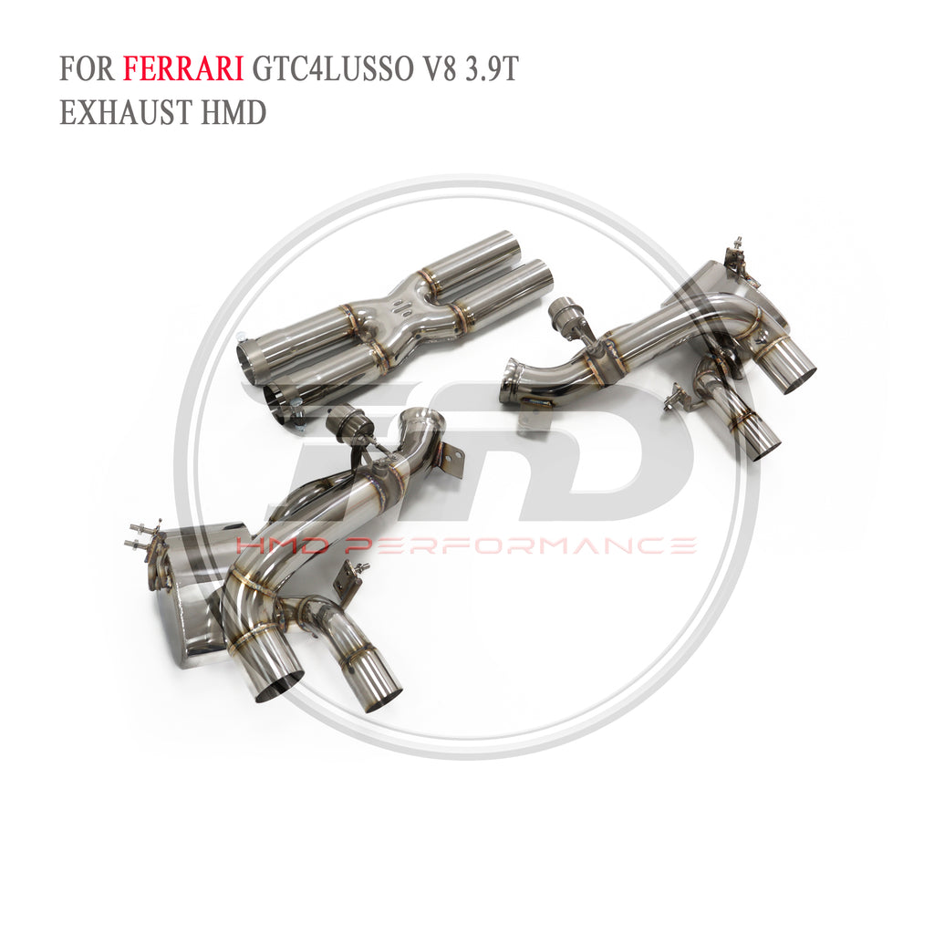 Ferrari GTC4Lusso V8 3.9T Valved Catback SUS304 Racing Grade Exhaust System - 6