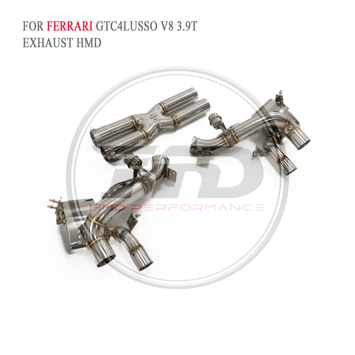Ferrari GTC4Lusso V8 3.9T Valved Catback SUS304 Racing Grade Exhaust System - 6