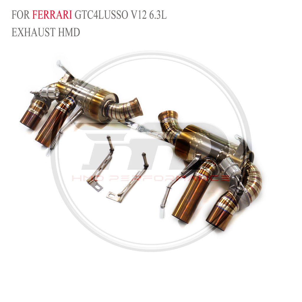 Ferrari GTC4Lusso V12 6.3L Valved Axle-Back Titanium Racing Grade Exhaust System - 3