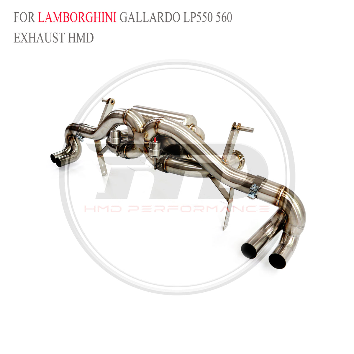 Lamborghini Gallardo LP550 560 catback SUS304 Valved Sport Exhaust System - 5