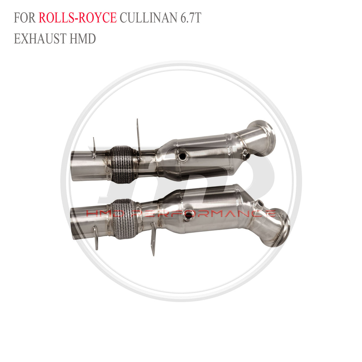 Rolls-Royce Cullinan 6.7T 2018+ Stainless Steel Downpipe - 3