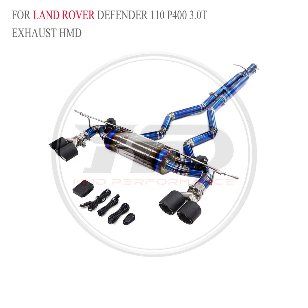 Land Rover Defender 110 P400 3.0T catback Titanium Racing Grade Exhaust System - 3