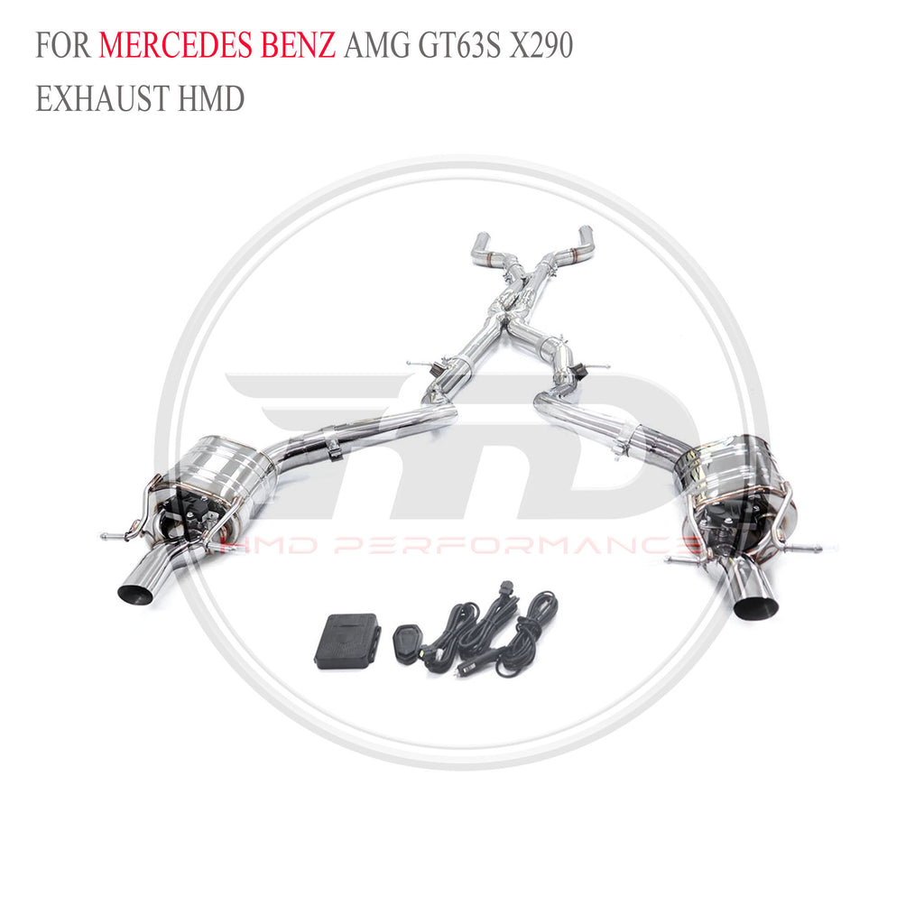 Mercedes-Benz AMG GT63S X290 catback SUS304 Racing Grade Exhaust System - 3