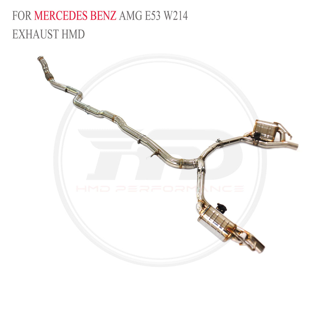 Mercedes-Benz AMG E53 W214 2024 Valved Catback SUS304 Racing Grade Exhaust System - 4