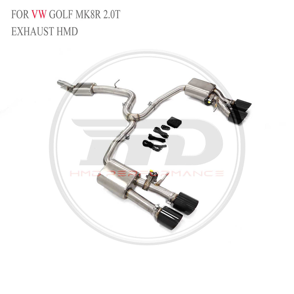 Volkswagen Golf MK8R 2.0T catback SUS304 Racing Grade Exhaust System - 3