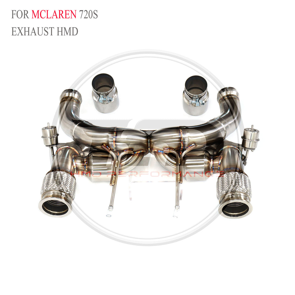 McLaren 720S Valved Catback SUS304 Racing Grade Exhaust System - 2