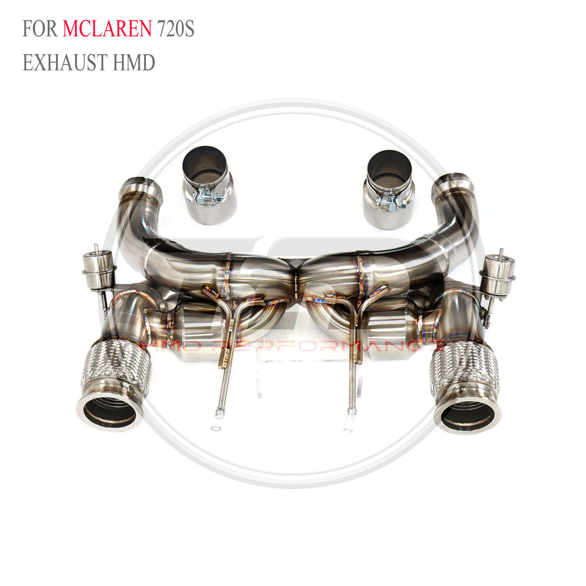McLaren 720S Valved Catback SUS304 Racing Grade Exhaust System - 2