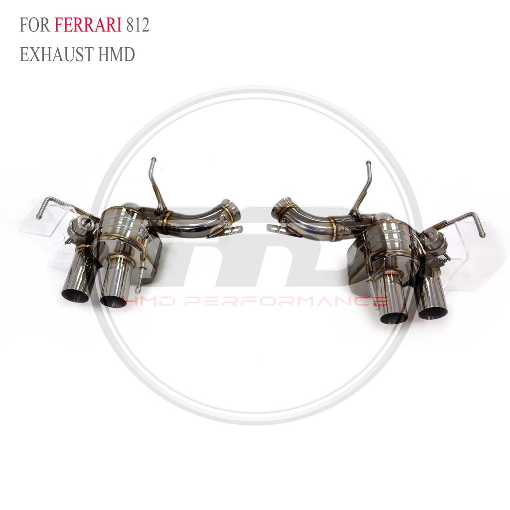 Ferrari 812 catback SUS304 Valved Sport Exhaust System - 3