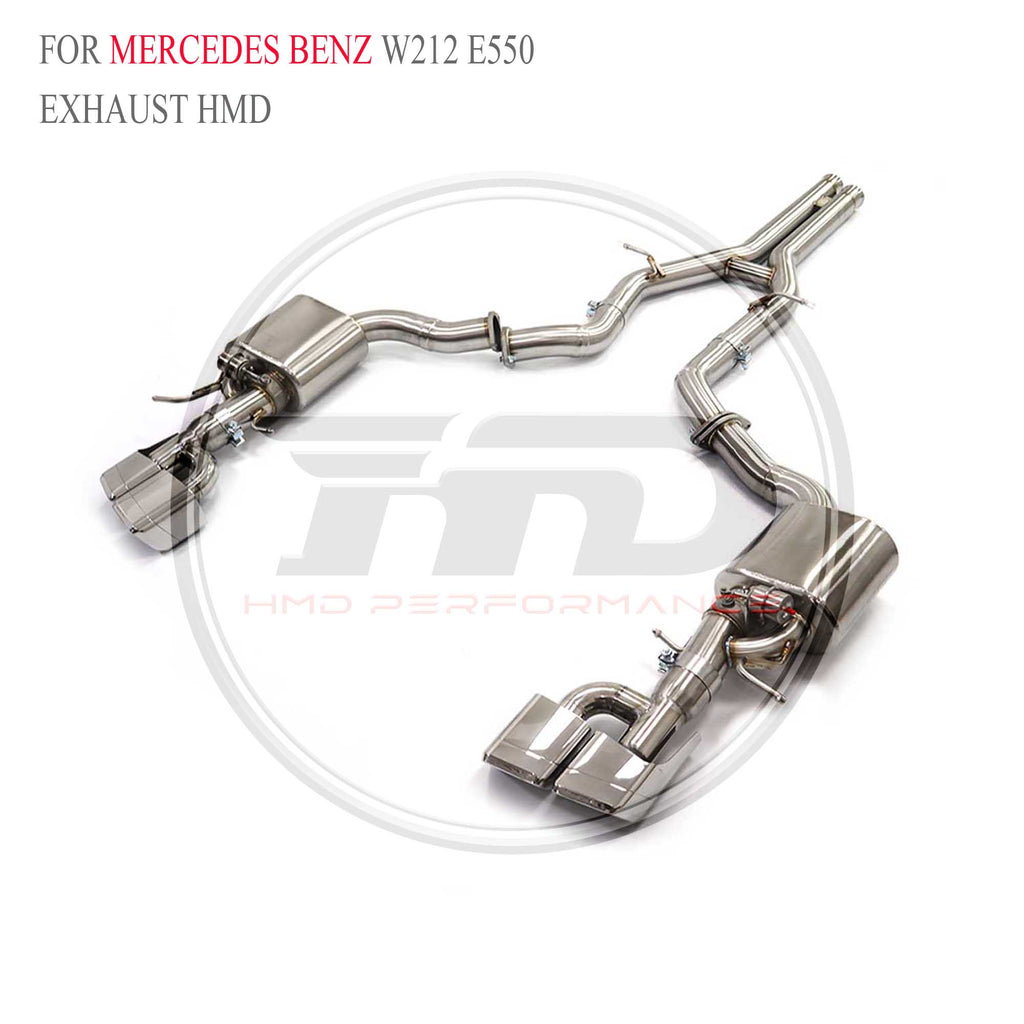 Mercedes-Benz W212 E550 catback SUS304 Racing Grade Exhaust System 76mm - 4
