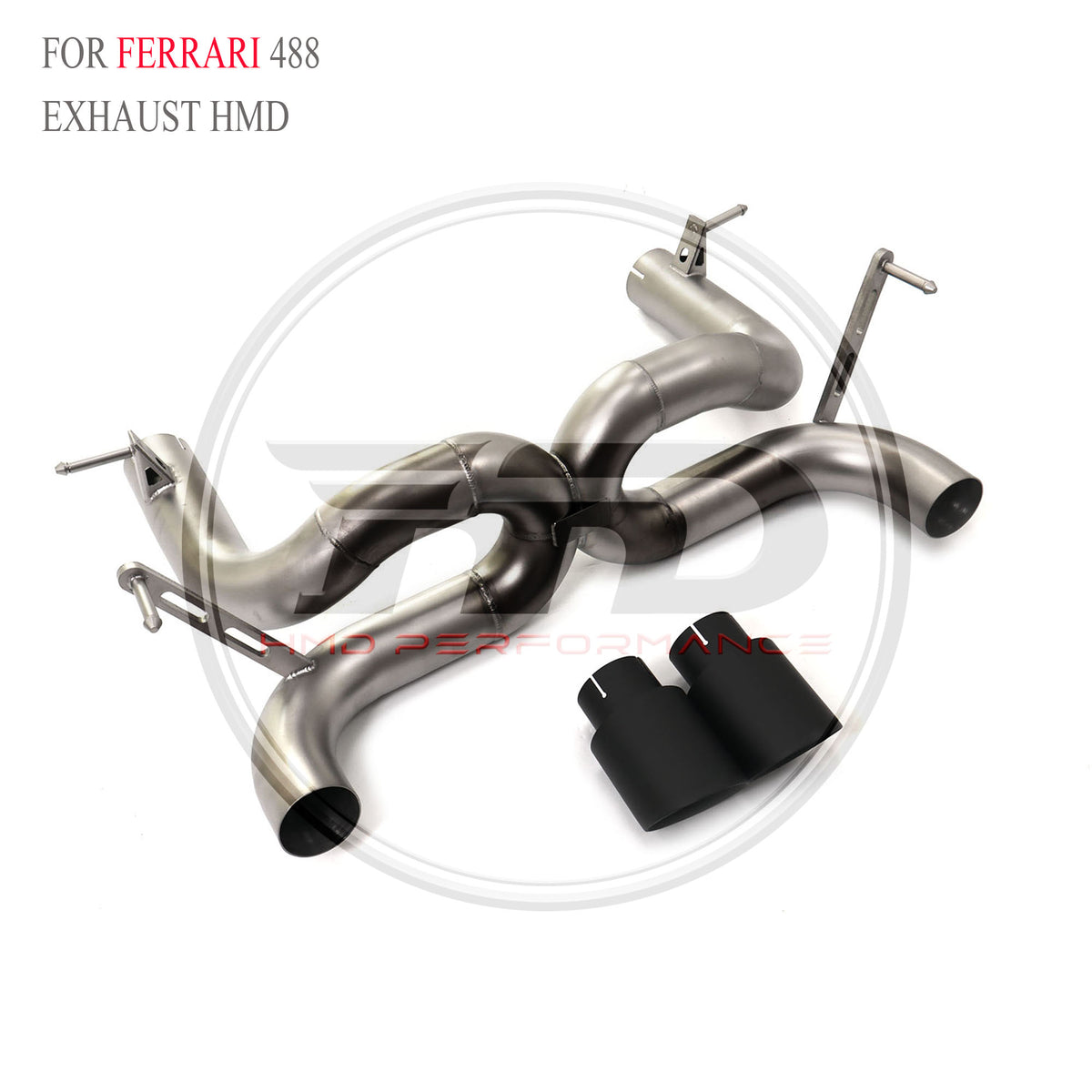 Ferrari 488 catback Straight Sport Exhaust System - 3