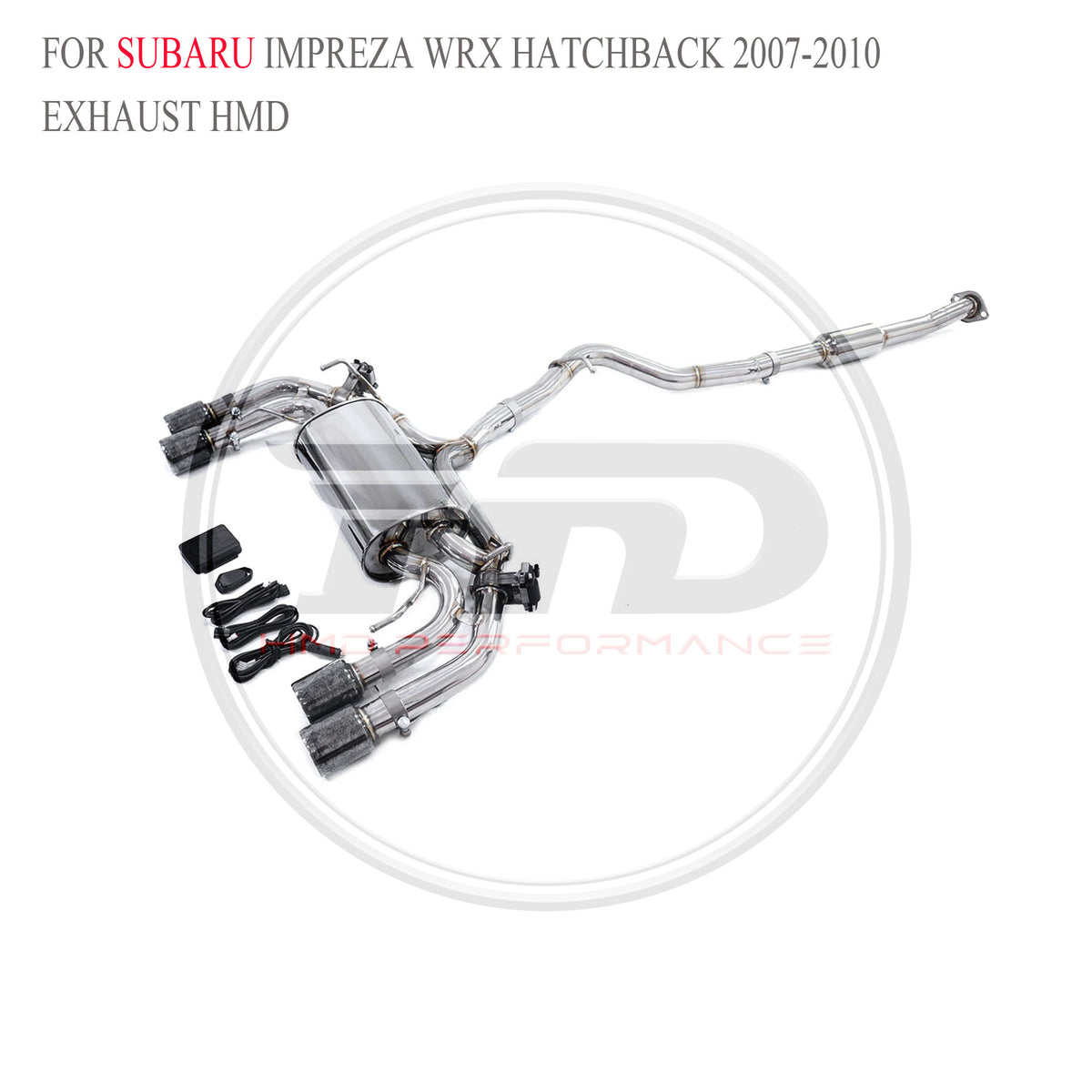 Subaru Impreza WRX Hatchback 2007-2010 catback SUS304 Sport Exhaust System - 3