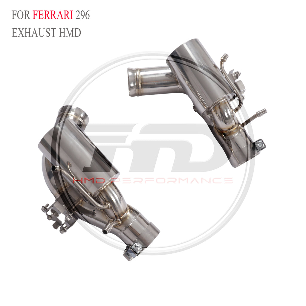 Ferrari 296 Valved Axle-Back SUS304 Racing Grade Exhaust System - 3