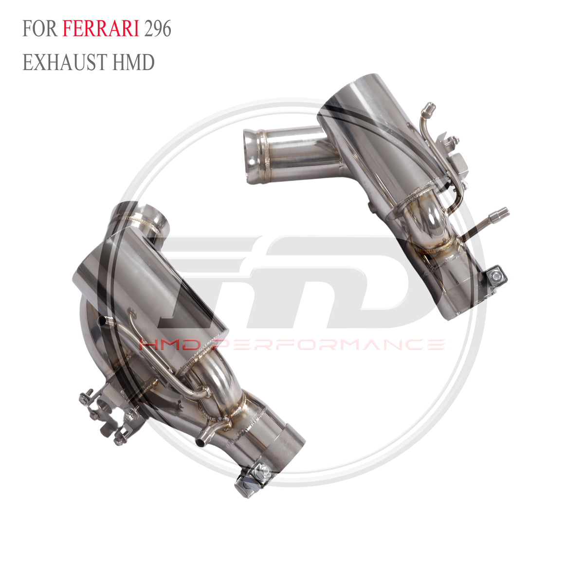 Ferrari 296 Valved Axle-Back SUS304 Racing Grade Exhaust System - 3