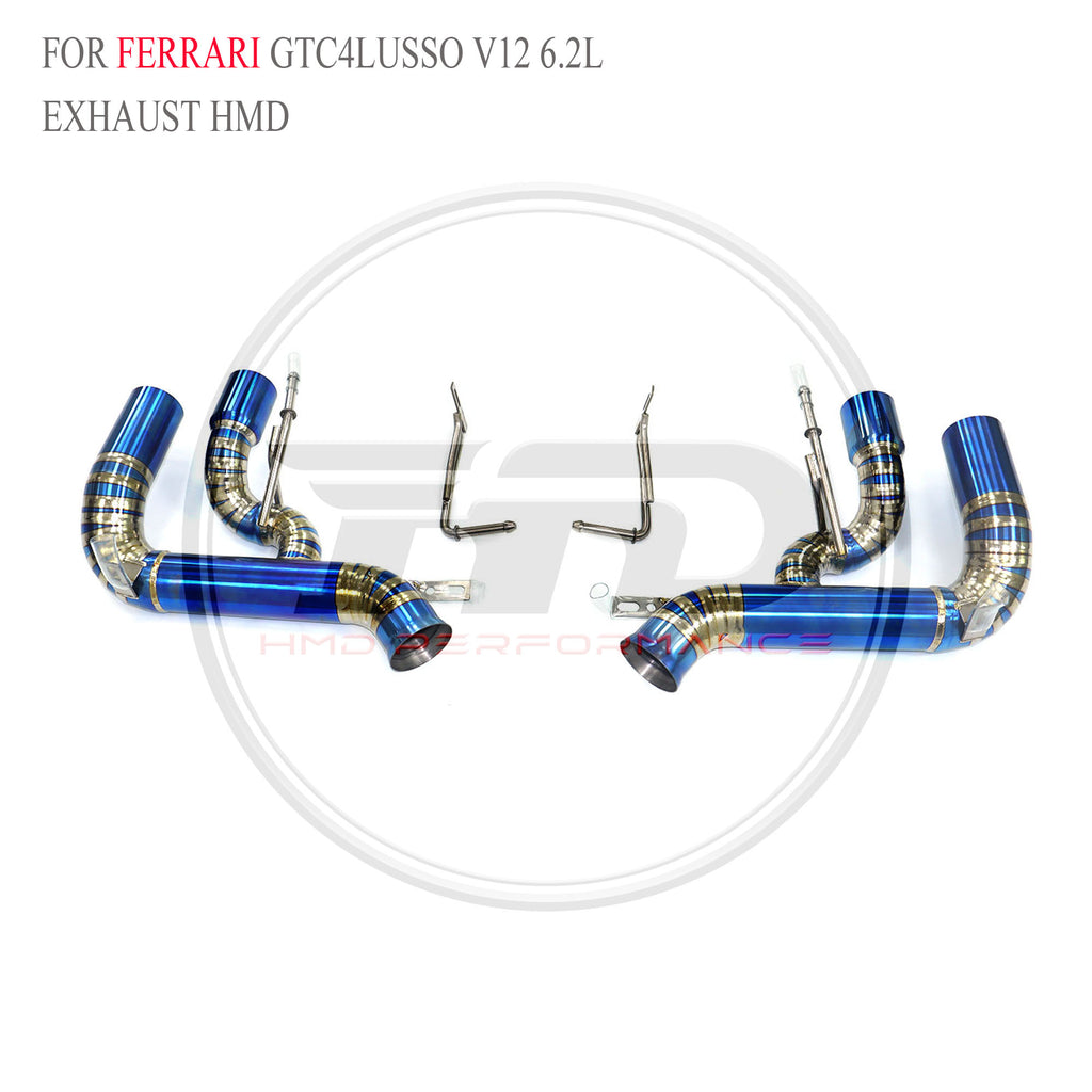 Ferrari GTC4Lusso V12 6.2L Straight Axle-Back Titanium Racing Grade Exhaust System - 2
