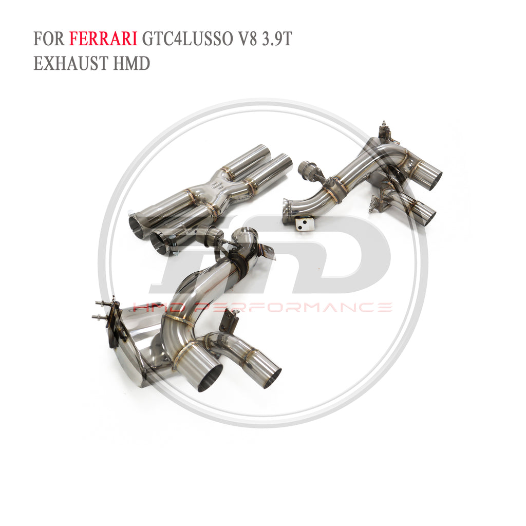 Ferrari GTC4Lusso V8 3.9T Valved Catback SUS304 Racing Grade Exhaust System - 4