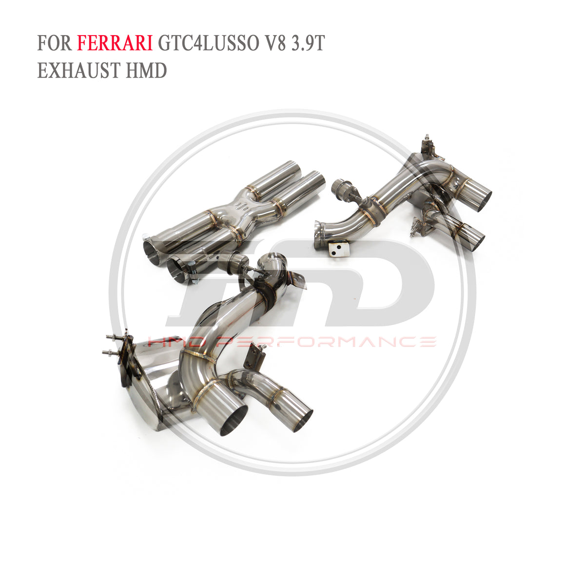 Ferrari GTC4Lusso V8 3.9T Valved Catback SUS304 Racing Grade Exhaust System - 4