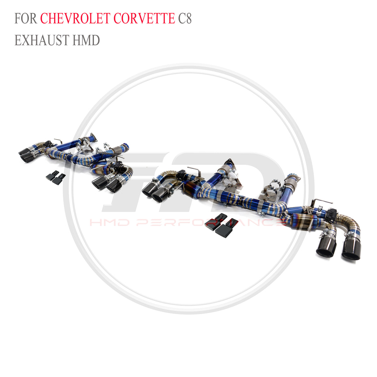 Corvette C8 Valved Axle-Back Titanium Racing Grade Exhaust System - 6