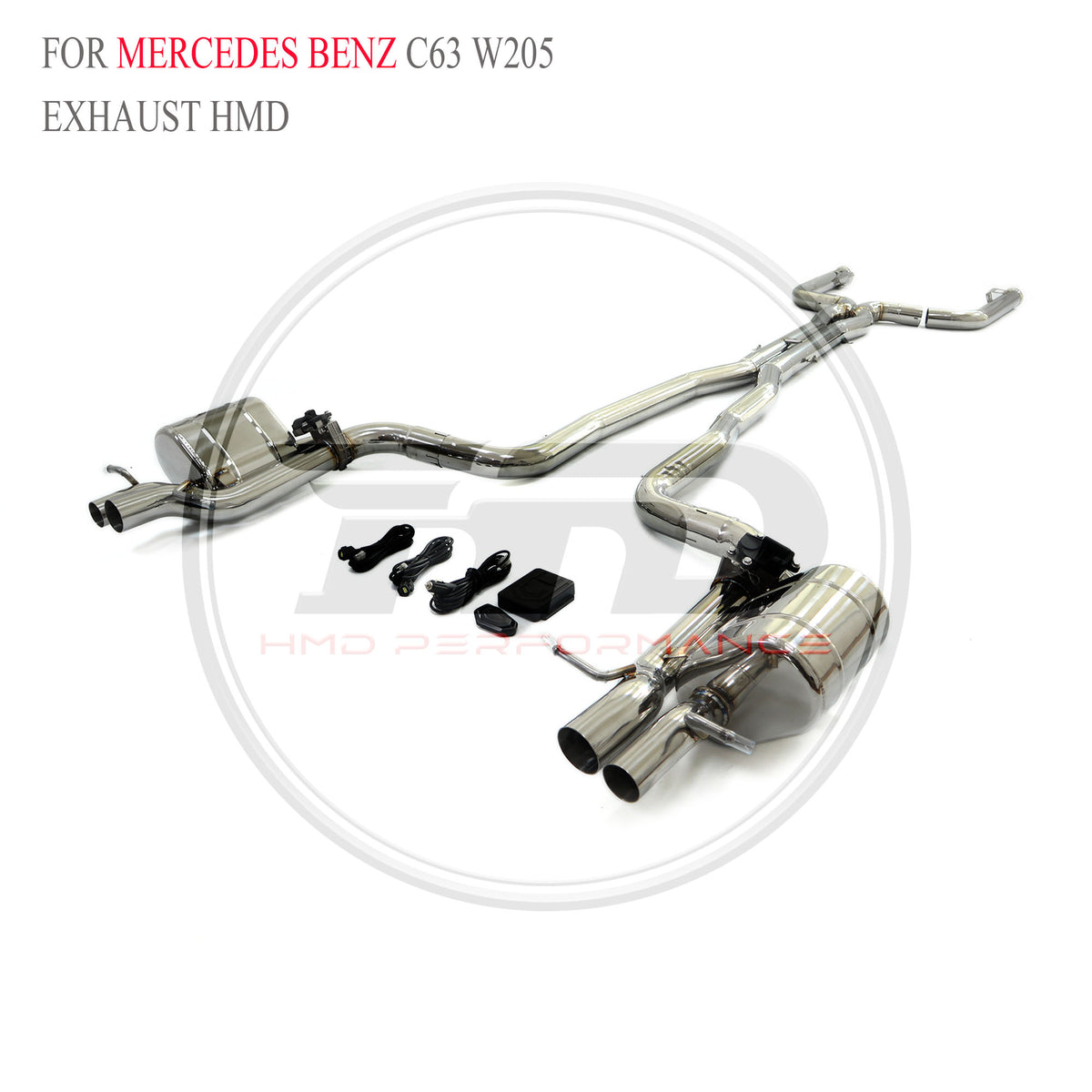 Mercedes-Benz C63 W205 catback SUS304 Racing Grade Exhaust System - 6
