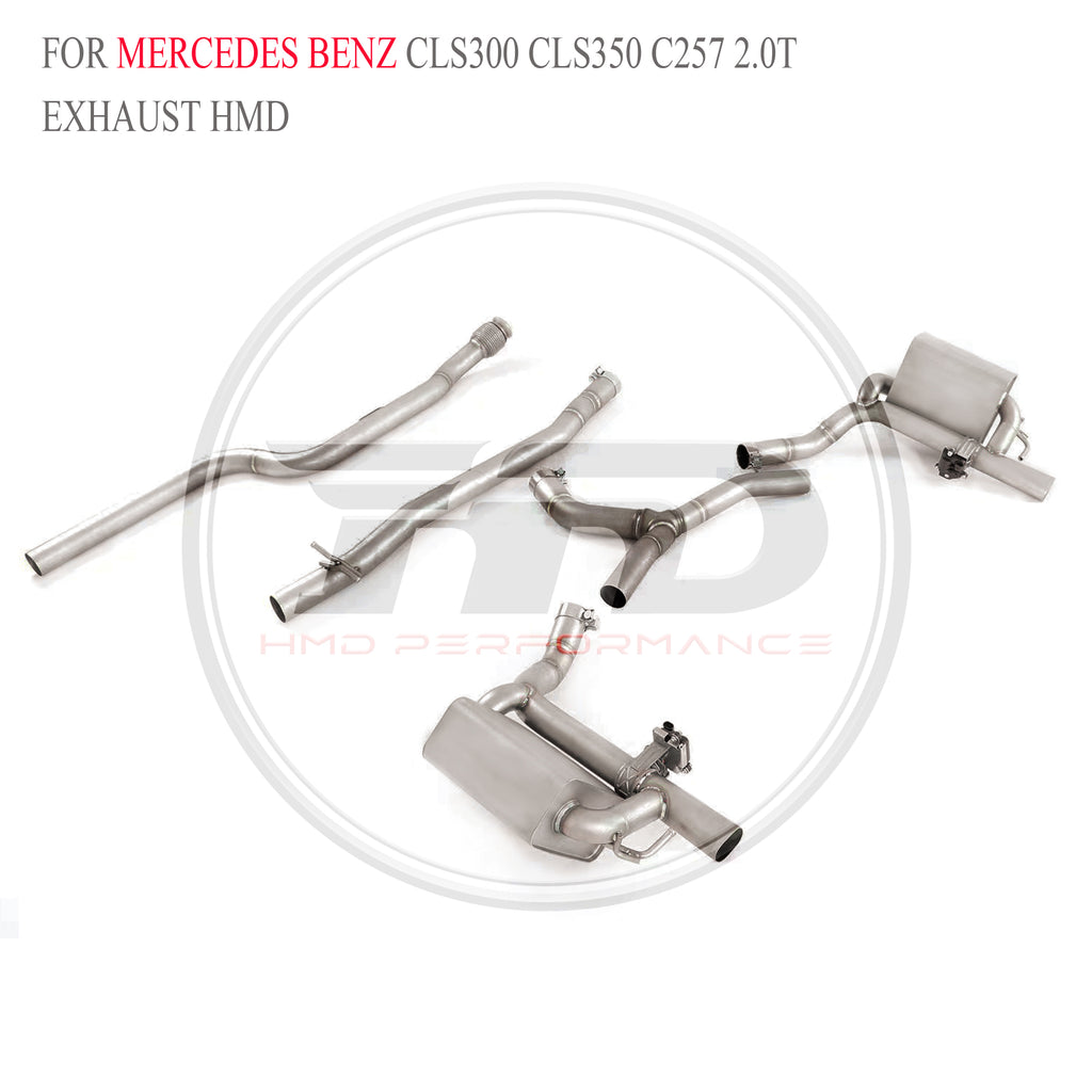 Mercedes-Benz CLS300 CLS350 C257 2.0T catback SUS304 Sport Exhaust System - 3