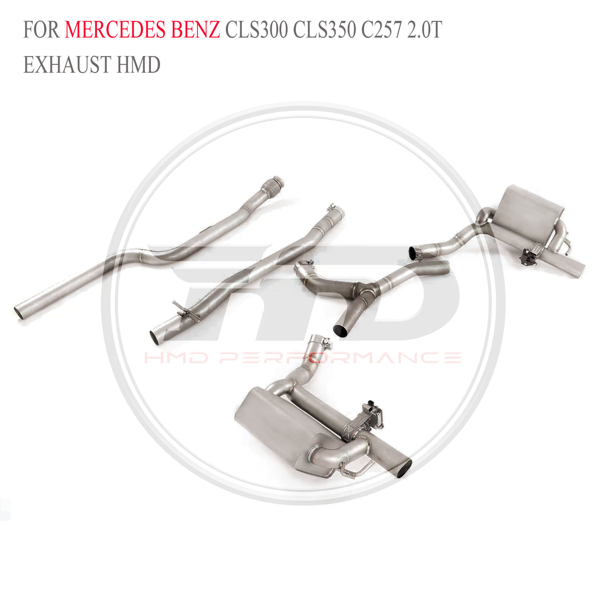 Mercedes-Benz CLS300 CLS350 C257 2.0T catback SUS304 Sport Exhaust System - 3