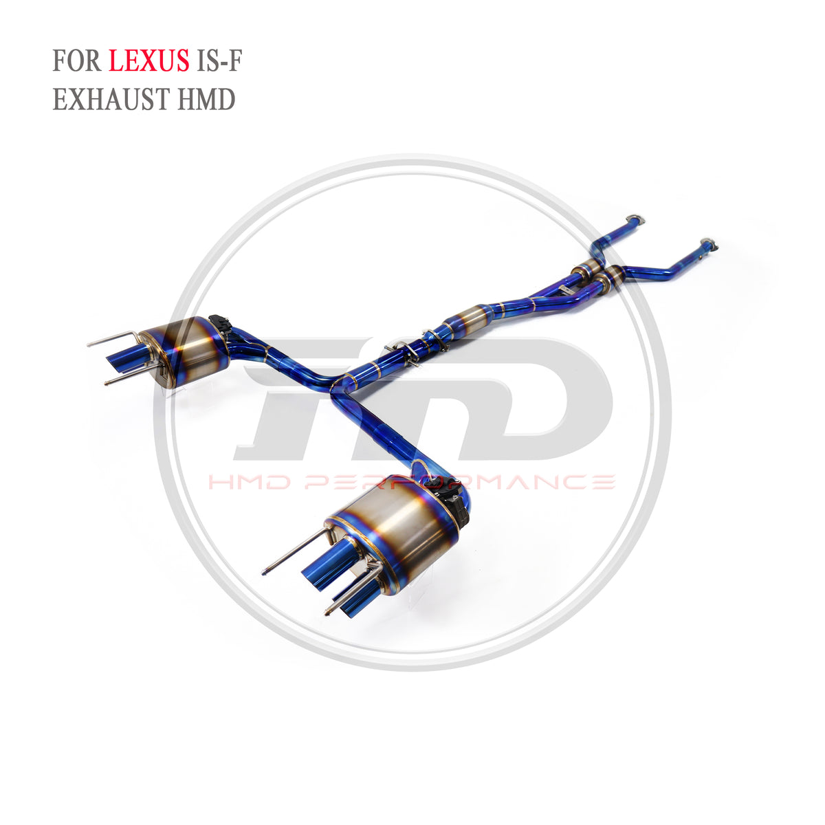 Lexus IS-F catback Titanium Racing Grade Exhaust System - 5
