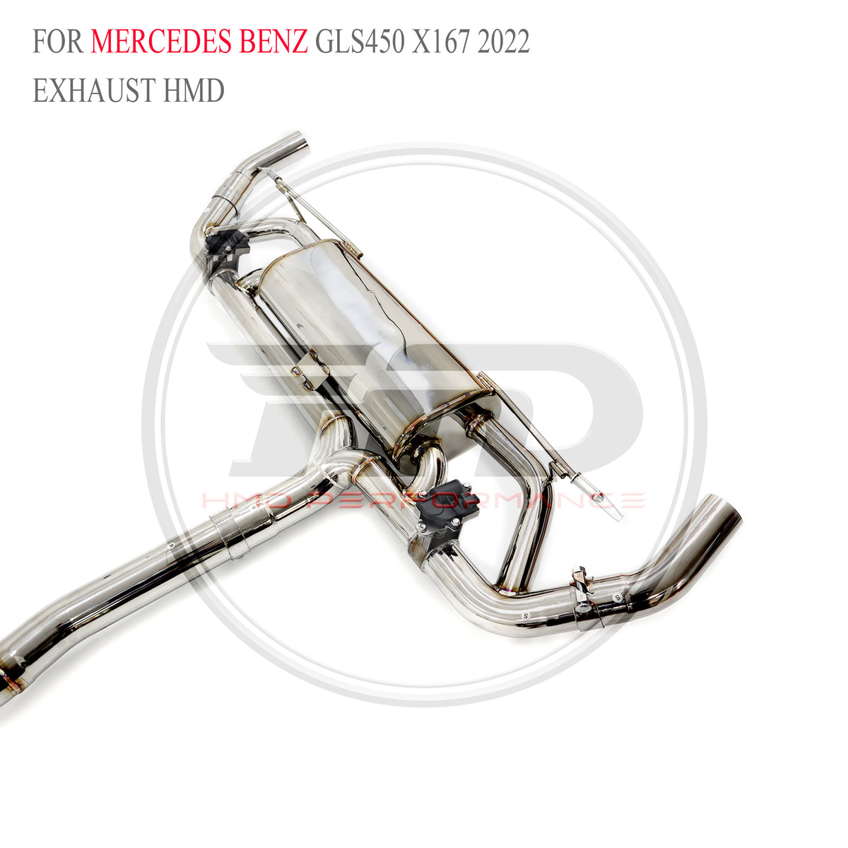 Mercedes-Benz GLS450 X167 2022 catback SUS304 Sport Exhaust System - 6