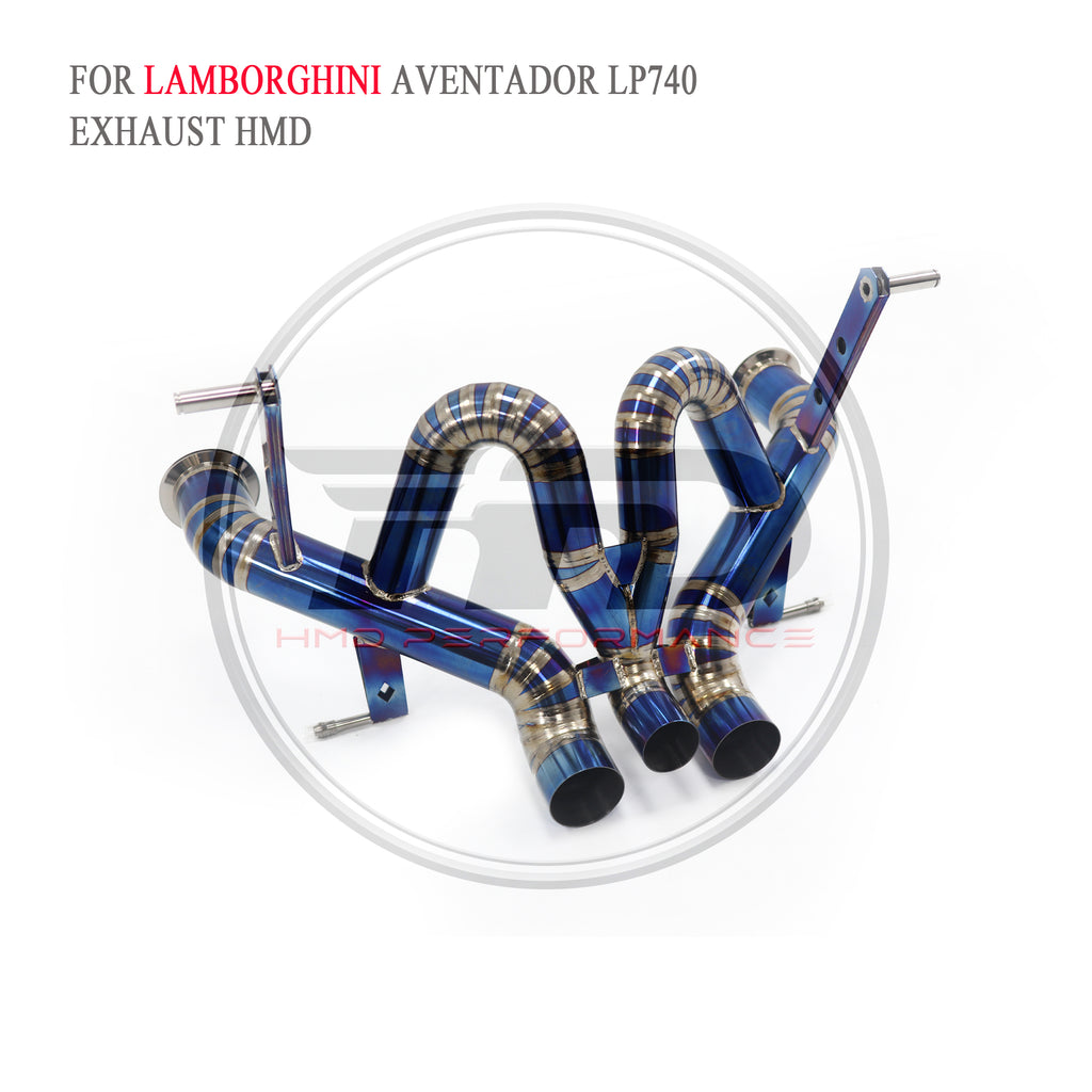 Lamborghini Aventador LP740-4 catback Titanium Straight Sport Exhaust System - 3