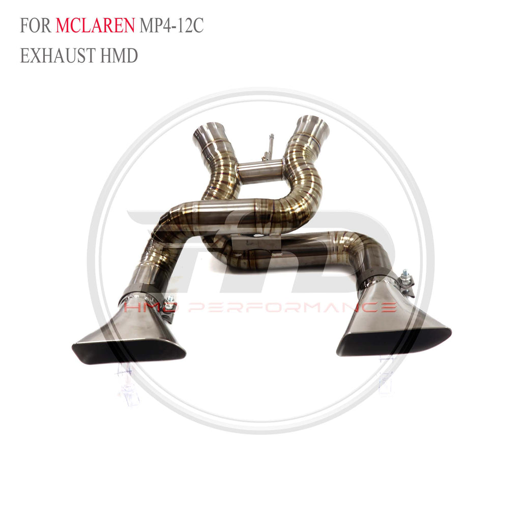 McLaren MP4-12C catback with X pipe Titanium Sport Exhaust System - 3