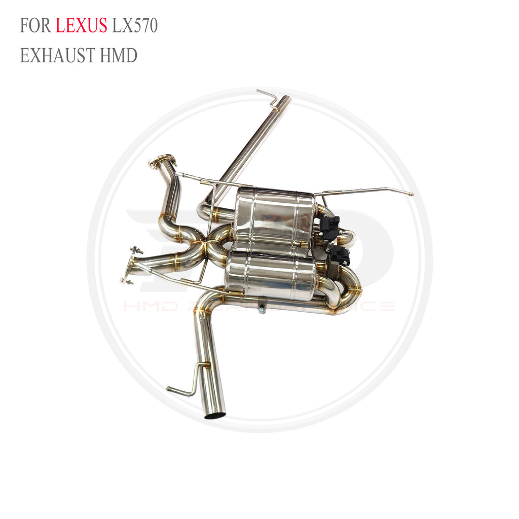 Lexus LX570 catback SUS304 Valved Sport Exhaust System - 6