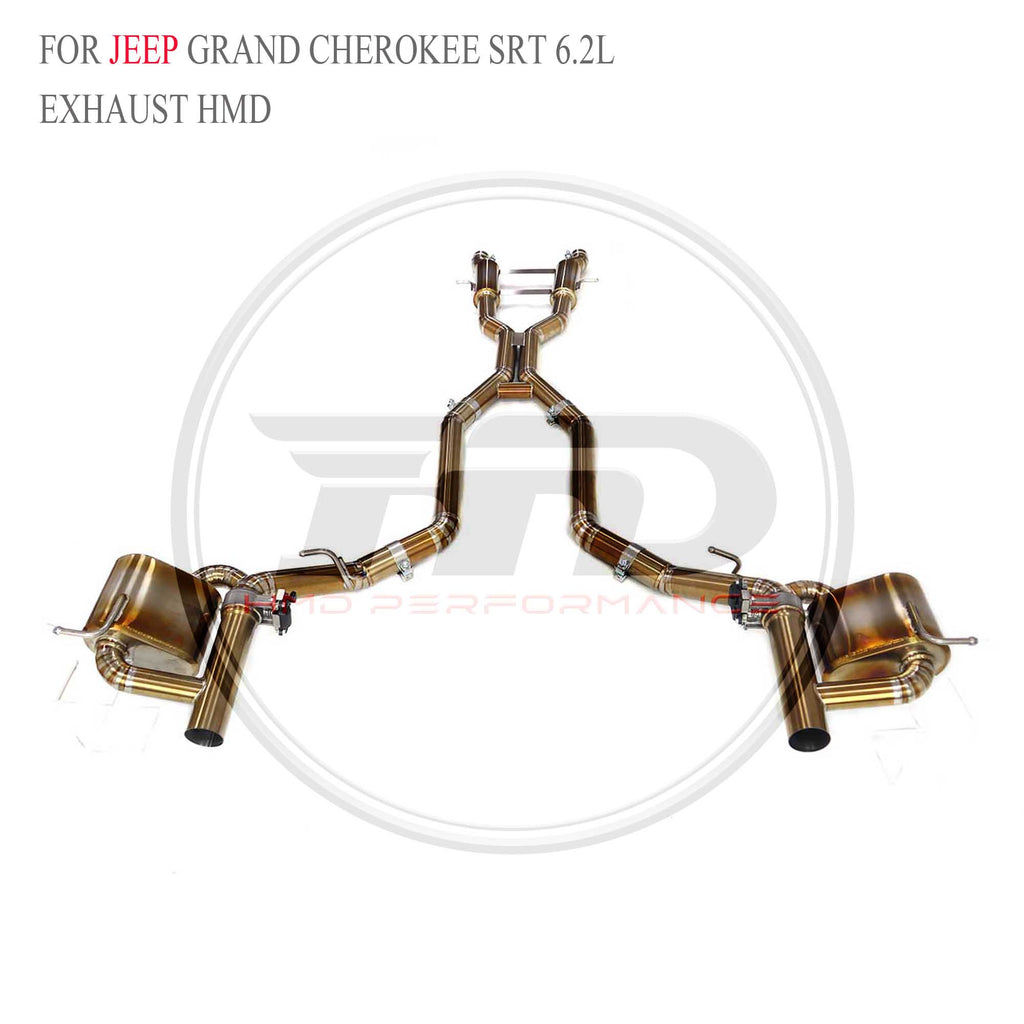 Jeep Grand Cherokee SRT 6.2L catback Titanium Racing Grade Exhaust System - 4