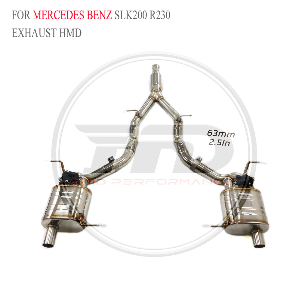 Mercedes-Benz SLK200 R230 Valved Catback SUS304 Racing Grade Exhaust System - 2