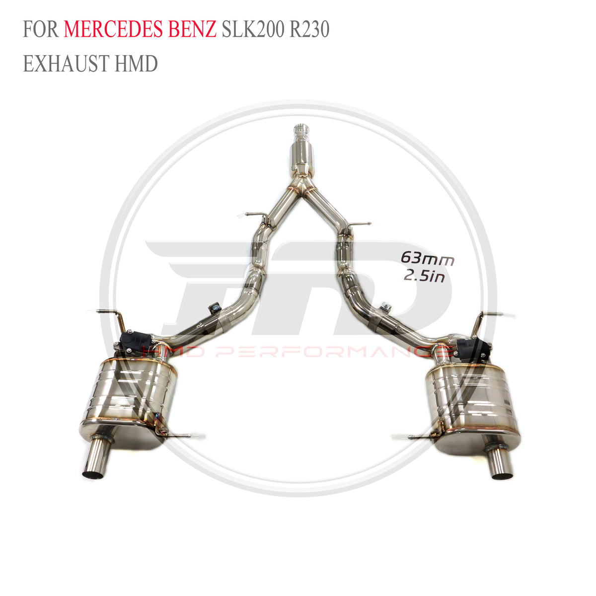 Mercedes-Benz SLK200 R230 Valved Catback SUS304 Racing Grade Exhaust System - 2