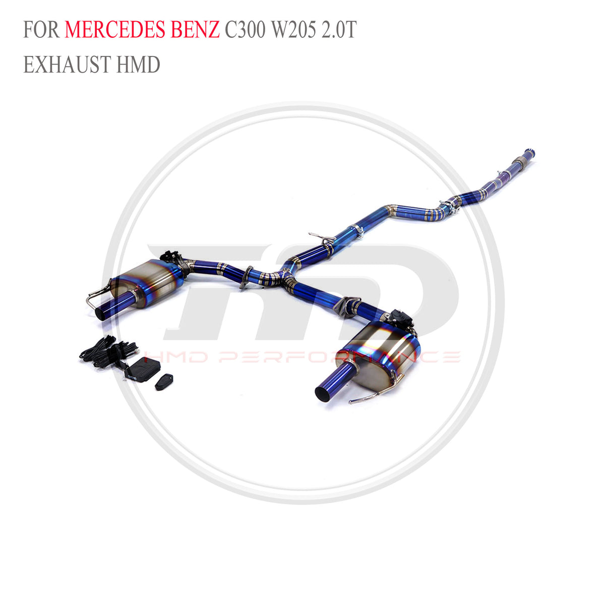Mercedes-Benz C300 W205 2.0T catback Titanium Sport Exhaust System - 6