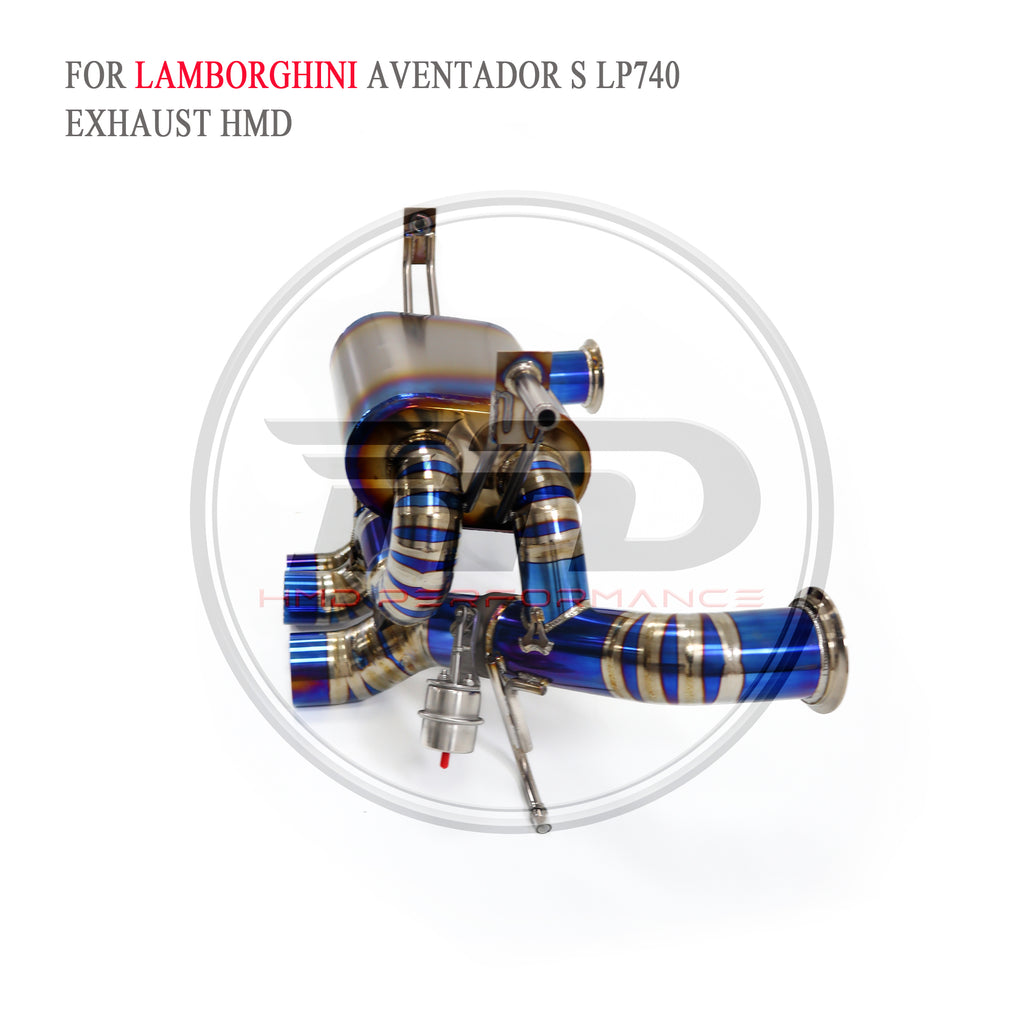 Lamborghini Aventador S LP740-4 Valved Catback Titanium Racing Grade Exhaust System - 3
