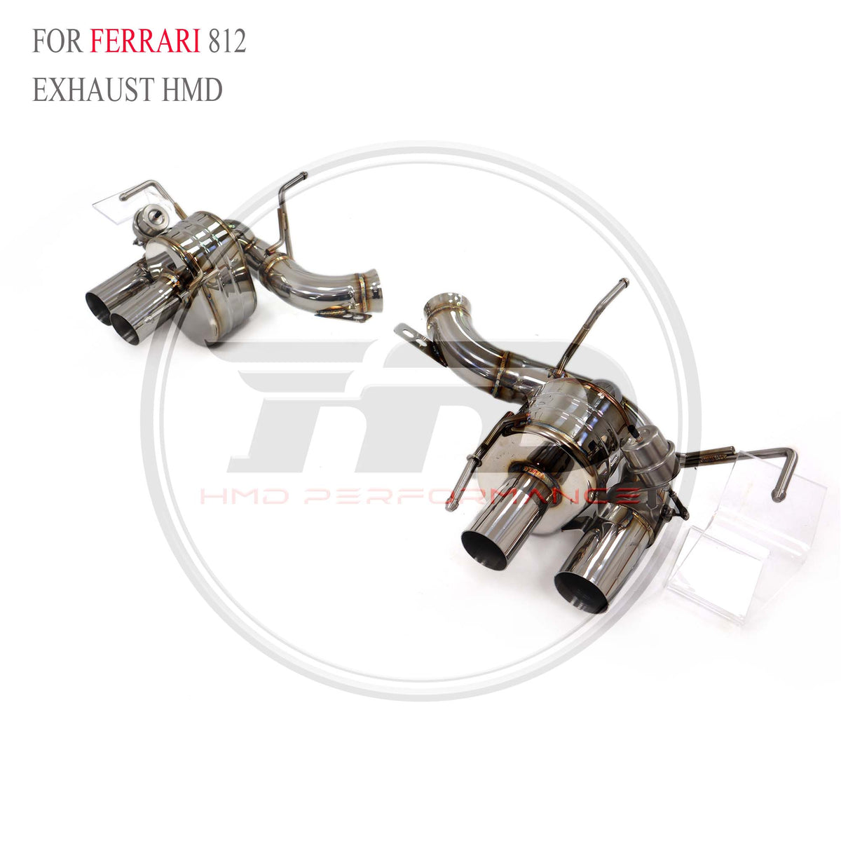 Ferrari 812 catback SUS304 Valved Sport Exhaust System - 5