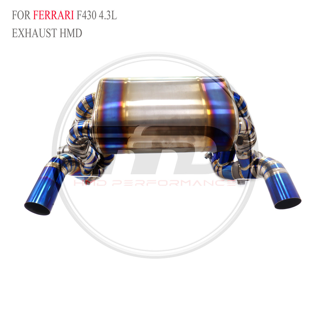 Ferrari F430 4.3L Valved Axle-Back Titanium Racing Grade Exhaust System - 2