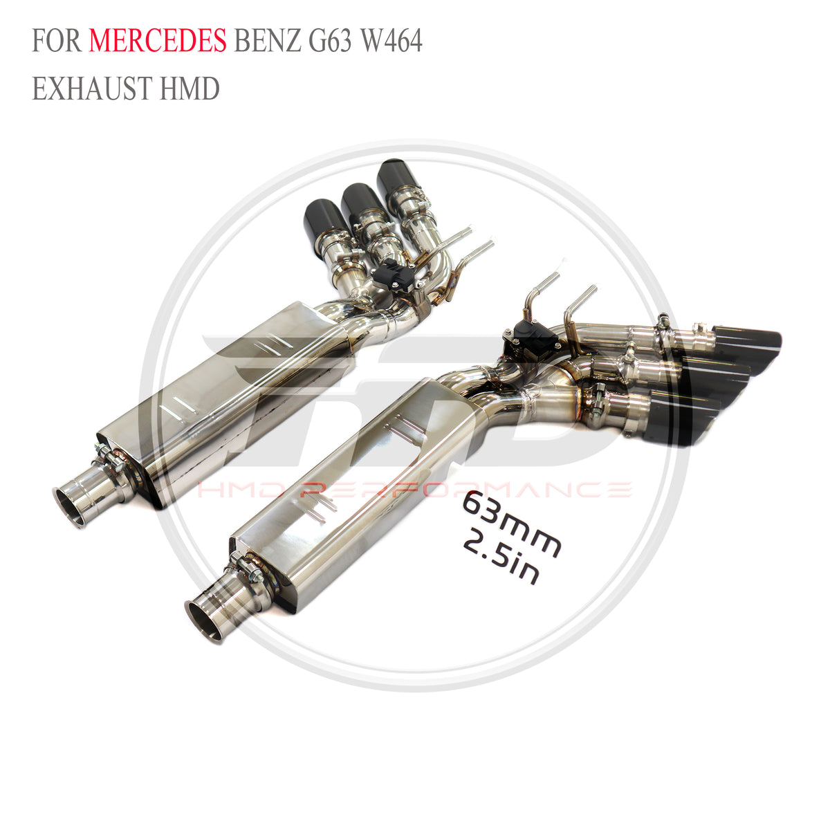 Mercedes-Benz G63 W464 Valved Catback SUS304 Racing Grade Exhaust System - 5