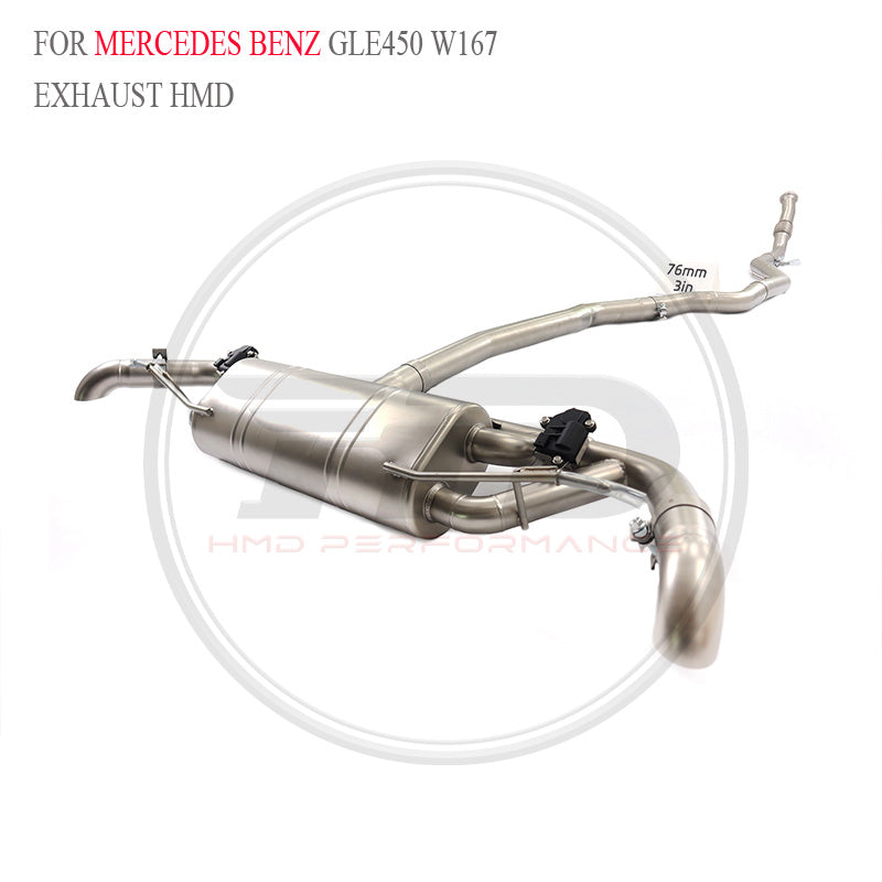 Mercedes-Benz GLE450 W167 4.0T 2023 catback SUS304 Sport Exhaust System - 5