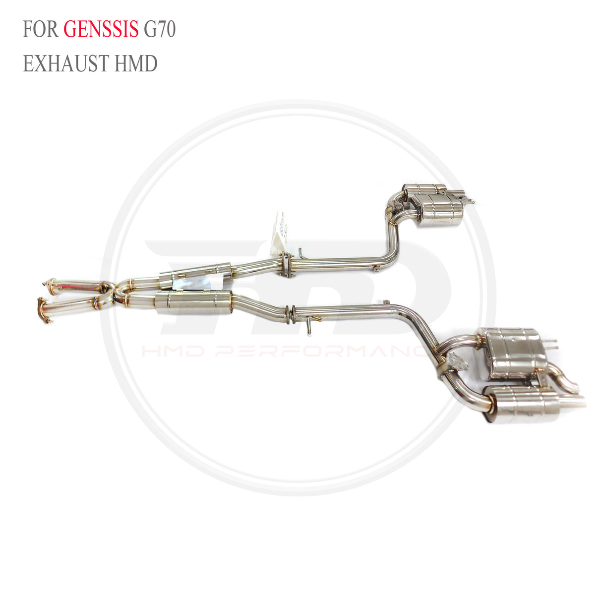 Genesis Genssis G70 3.3T catback SUS304 Valved Sport Exhaust System - 4