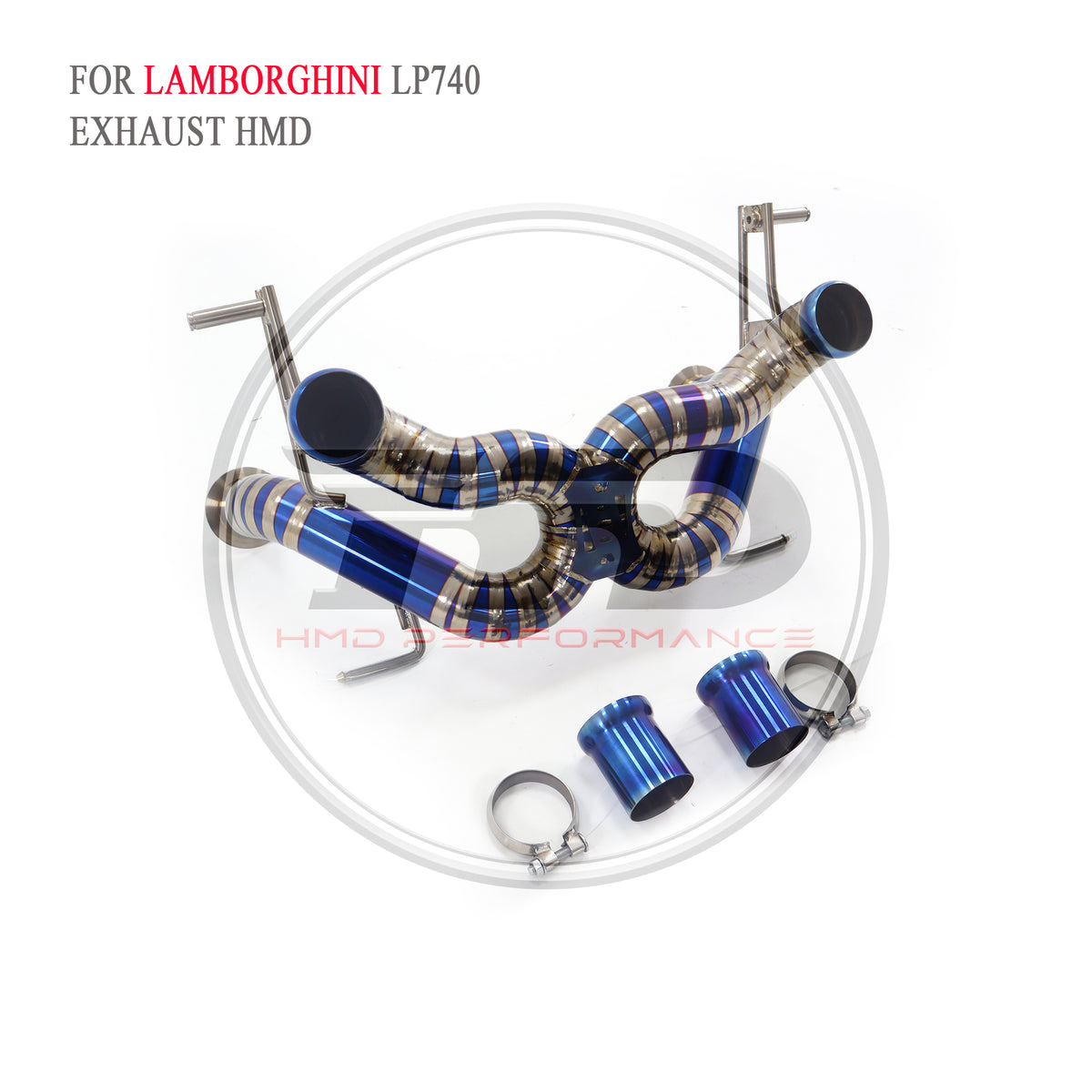 Lamborghini LP740-4 SVJ catback Titanium Straight Sport Exhaust System - 2