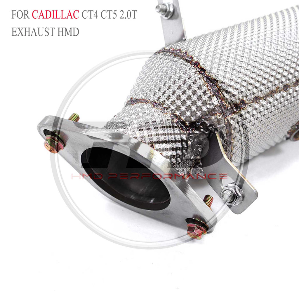 Cadillac CT5 2.0T 2020+ Stainless Steel Downpipe - 5