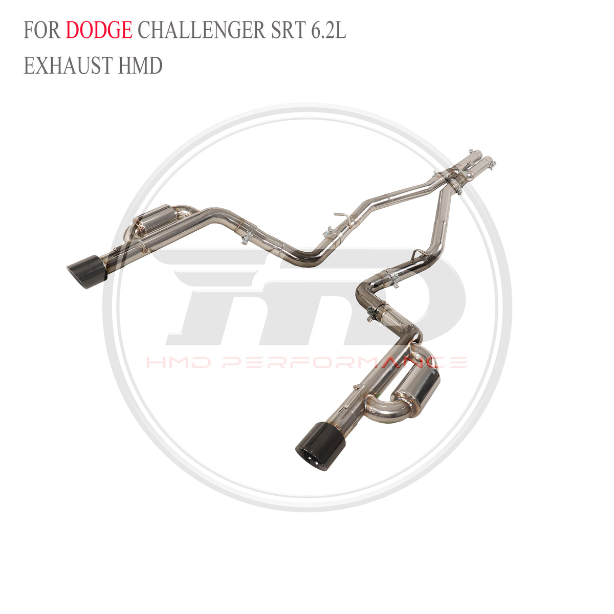 Dodge Challenger SRT 6.2L catback SUS304 Sport Exhaust System - 6