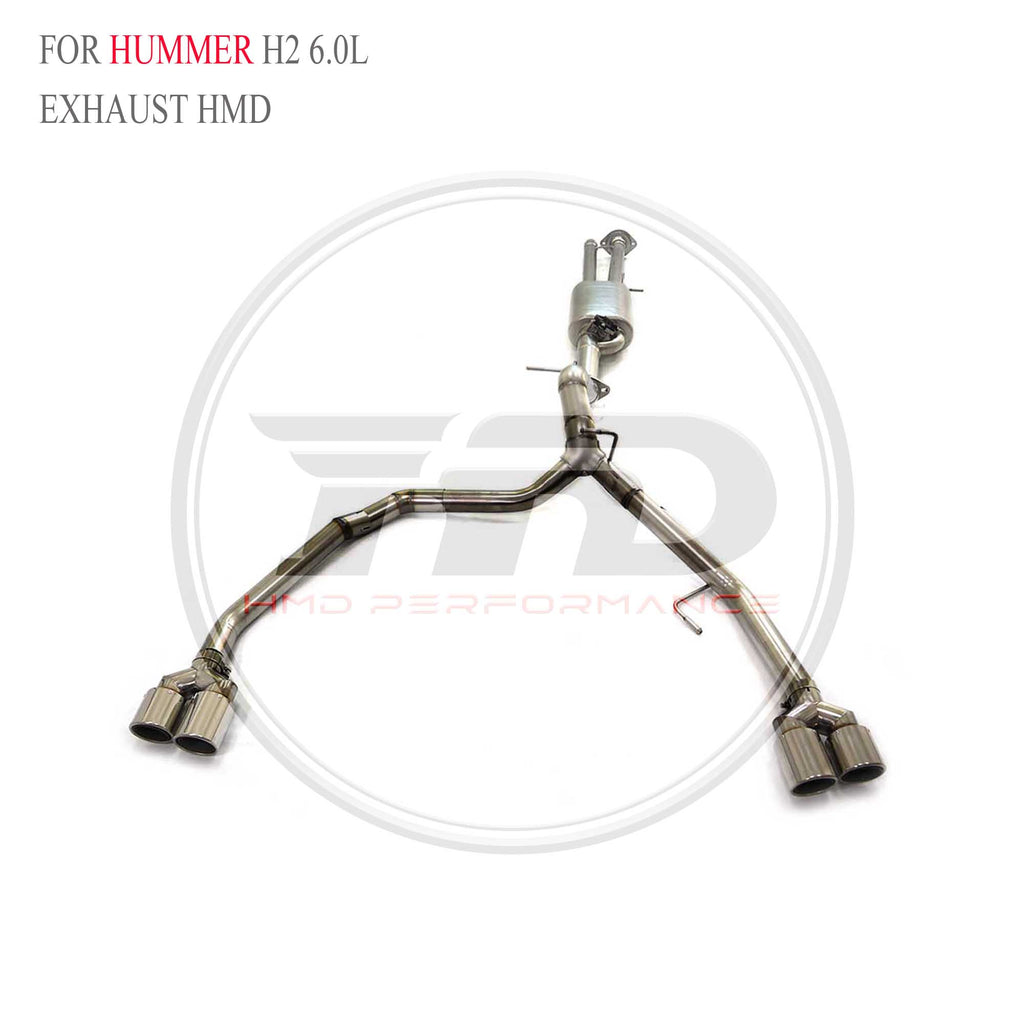 Hummer H2 6.0L catback SUS304 Sport Exhaust System - 3