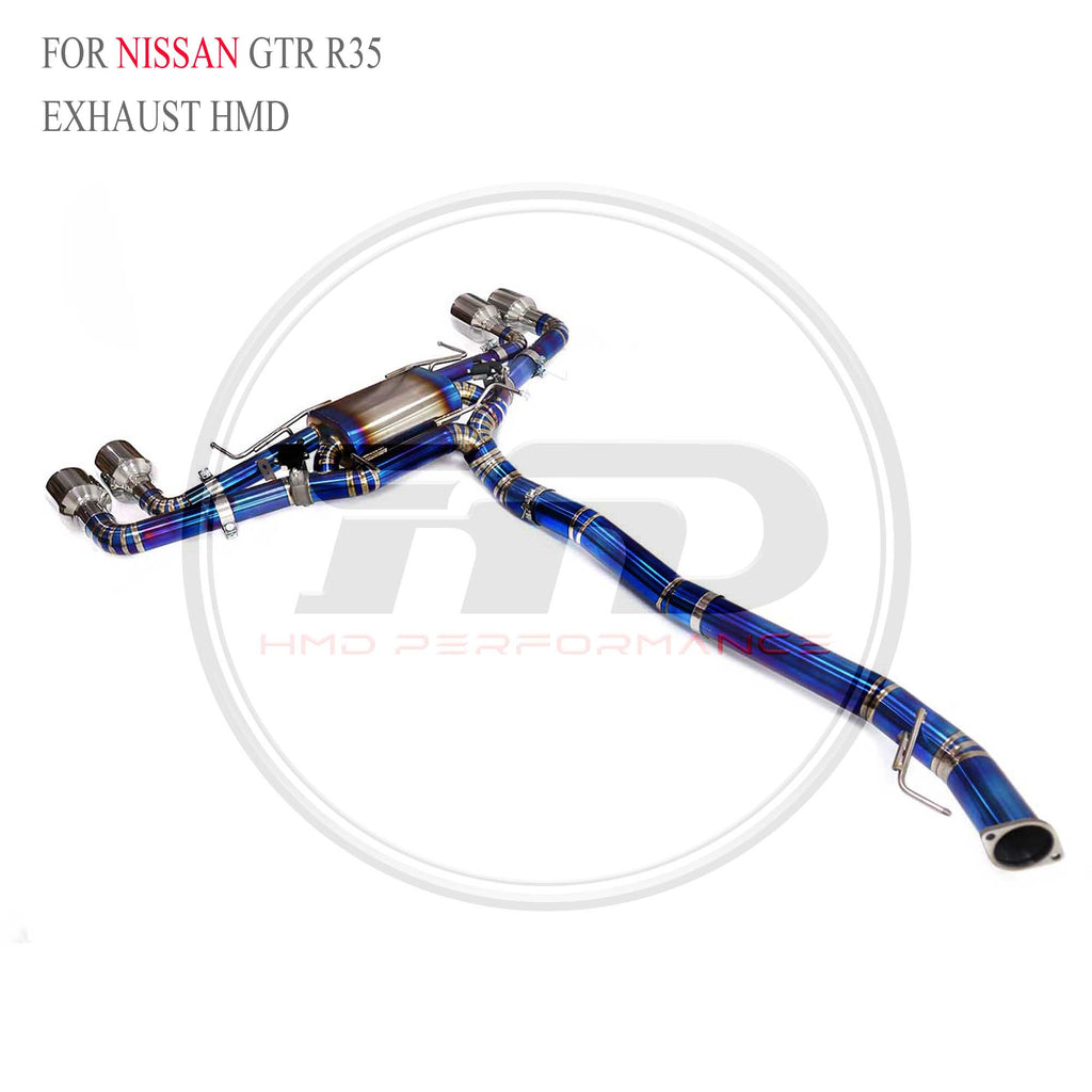 Nissan GT-R R35 catback Titanium Sport Exhaust System - 6