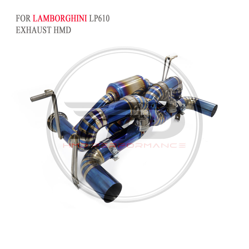 Lamborghini EVO Valved Catback Titanium Racing Grade Exhaust System - 5